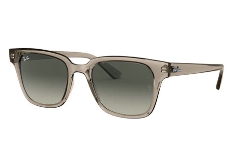 ray ban transparent frame.